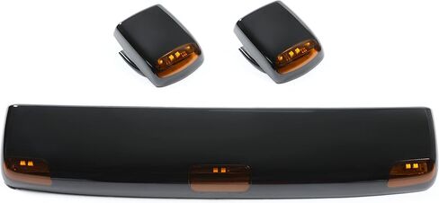 HECASA LED Roof Marker Lights Compatible with 2015-2019 Chevy Chevrolet Silverado Sierra 2500 HD 3500 HD Cab Marker Top Clearance Running Lights Amber Light Replacement for 23463750 22794642 in Saudi Arabia