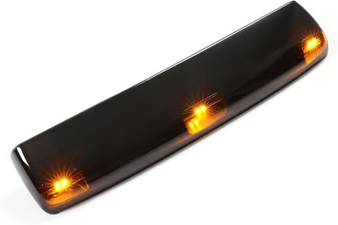 HECASA LED Roof Marker Lights Compatible with 2015-2019 Chevy Chevrolet Silverado Sierra 2500 HD 3500 HD Cab Marker Top Clearance Running Lights Amber Light Replacement for 23463750 22794642 in Saudi Arabia