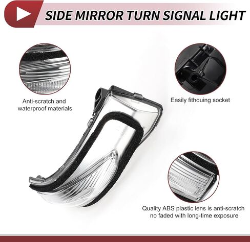 1 Pcs Car Mirror Turn Signal Light for Hyundai Santa Fe 2019-2021 Right LED Trun Signal Light Lamp in Saudi Arabia