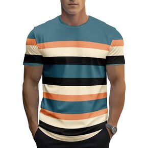 Men's Shirt Cotton Moisture-Wicking T-Shirts Stretch Crewneck Tees for Men 1/6-Pack in Saudi Arabia