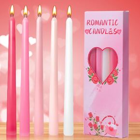 Advent Candles Set of 5, Unscented Christmas Advent Taper Candle with Letters & Pattern, 10 Inch x 7/8 Inch Dripless Advent Wreath Nativity Candle for Holidays, Church, Devotional, Celebration, Party in Saudi Arabia