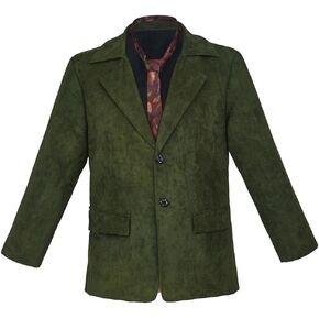Harrier Du Bois Cosplay Costume Adult Men Green Coat with Tie Halloween Outfit in Saudi Arabia