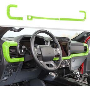 Jimen Compatible with Ford F150 2021-2024, 3PCS Center Console Dash Panel Dashboard Cover Interior Trim Accessories (Black Wood Grain) in Kuwait