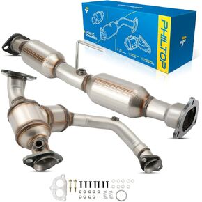 PHILTOP Front and Rear Catalytic Converter Kit Direct-Fit Fit For 2001-2005 Explorer Sport Trac 4.0L, 2002-2003 Explorer Sport 4.0L - Replace# 50202, 53500 Stainless Steel (EPA Compliant) in Kuwait