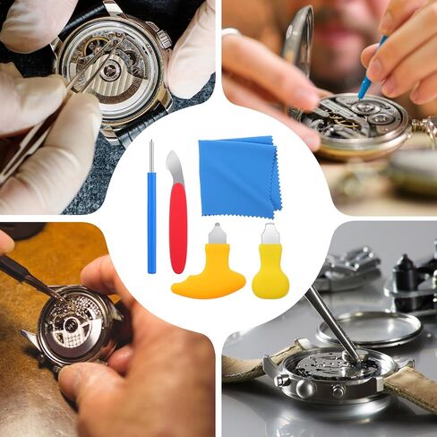 Xindojuz 5 PCS Watch Back Removal Tool Pry Watch Back Case Opener Tool, Watches Battery Replacement Repair Tools Kit for Wristwatch Accessories Replacement Adjustment Repairing in Saudi Arabia