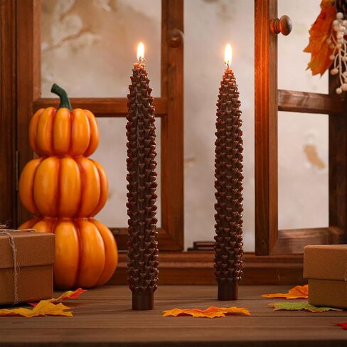 Nuanchu 6 Pcs Skull Shaped Taper Candles White Skulls Candle Halloween Table Centerpieces Goth Night Candlesticks Gifts Skeleton Decoration for Dinner Holiday Halloween Horror Gothic Party in Saudi Arabia