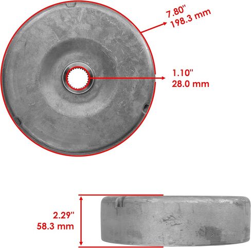 Caltric 43620-HN2-000 43620HN2000 Rear Brake Drum Compatible with Honda ATV in Saudi Arabia