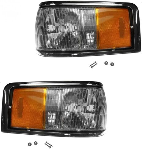 Driver & Passenger Side Corner Light Set Compatible with 1990-1994 Lincoln Town Car FO2550131 FO2551131 in Saudi Arabia