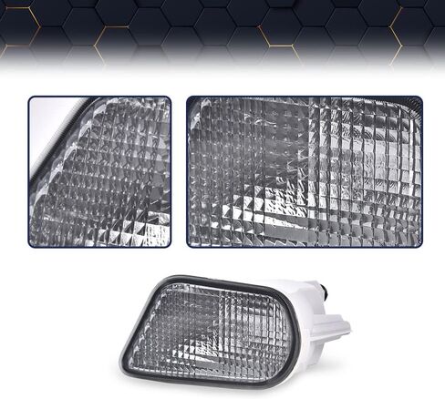 PIT66 Front Turn Signal Light and Corner Parking Lamps,Compatible with Pontiac Firebird 1998-2002 Left Driver And Right Passenger Side Smoky Lens Halogen in Saudi Arabia