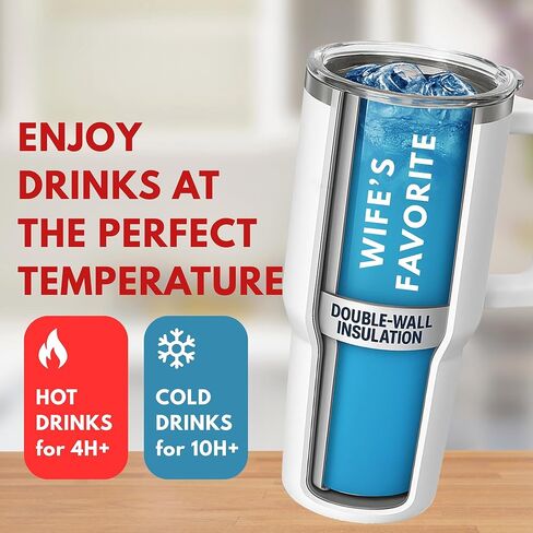 Christmas Gift for Mom - Best Mom Ever Coffee Tumbler 40 Oz With Handle and Straw, Mama Tumbler, Best Mom Ever Mug, Mom Birthday Present, Mama Cup, Mothers Day Gift Tumbler, Moms Christmas Gift Ideas in Kuwait