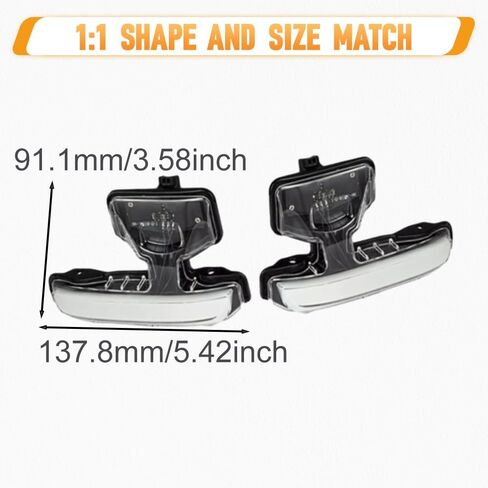 Riloer Side Mirror Marker Light, 2pcs Car Front Side Wing Mirror Dynamic Turn Signal Light, Compatible with Land Rover Defender L663 2020-2025 (Smoked) in Saudi Arabia
