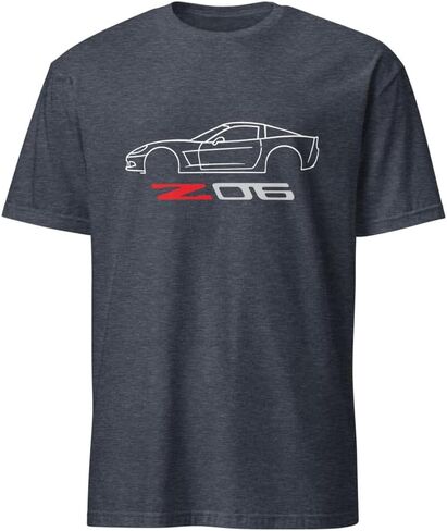 تي شيرت Corvette C6 Z06 Line Art لعروض سيارات Vette Club in Saudi Arabia