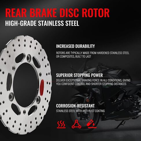 دوار قرص فرامل أمامي 290 مم متوافق مع Kawasaki NINJA 300 EX300 ABS 2013-2018 Versys X300 X 300، 420 دوار فرامل دراجة نارية من الفولاذ المقاوم للصدأ in Saudi Arabia