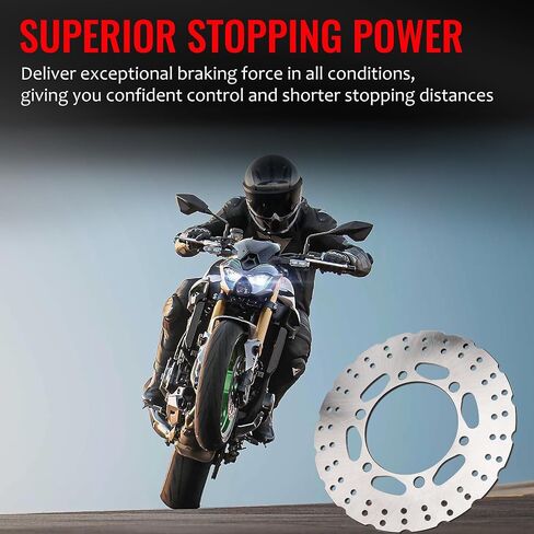 دوار قرص فرامل أمامي 290 مم متوافق مع Kawasaki NINJA 300 EX300 ABS 2013-2018 Versys X300 X 300، 420 دوار فرامل دراجة نارية من الفولاذ المقاوم للصدأ in Saudi Arabia