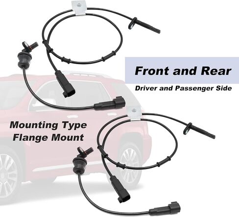 UOIENRT 4Pcs 520811372 Front and Rear Driver and Passenger Side ABS Wheel Speed Sensor Replacement for Chevrolet Equinox 2010-2015 Replacement for GMC Terrain 2010-2015 Replace 20711372 in Saudi Arabia