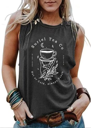 Acotar Velaris Tank Tops Women Night Court Sleeveless Tops A Court of Thorns and Roses Vest Funny Letter Print Shirt in Saudi Arabia