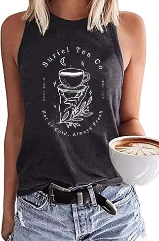 Acotar Velaris Tank Tops Women Night Court Sleeveless Tops A Court of Thorns and Roses Vest Funny Letter Print Shirt in Saudi Arabia