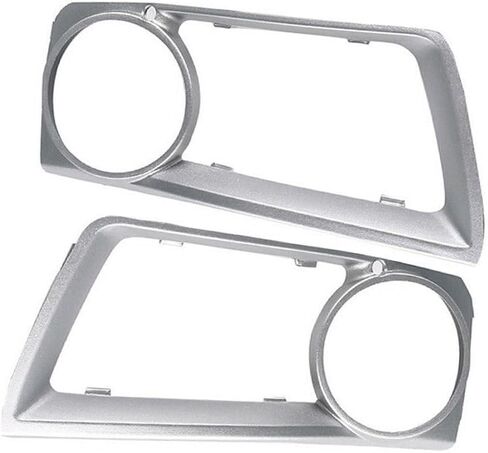 Riloer Set of 2 Driver and Passenger Side Front Fog Light Cover, 2012-2014 Compatible with BMW E71 X6, OE: (Left and Right) 51117312595+51117312596 Chrome in Saudi Arabia
