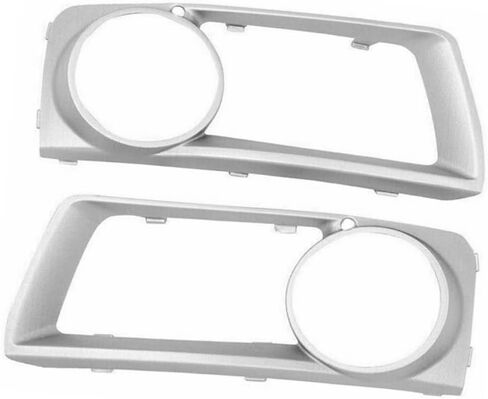 Riloer Set of 2 Driver and Passenger Side Front Fog Light Cover, 2012-2014 Compatible with BMW E71 X6, OE: (Left and Right) 51117312595+51117312596 Chrome in Saudi Arabia
