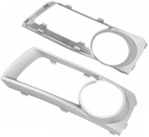 Riloer Set of 2 Driver and Passenger Side Front Fog Light Cover, 2012-2014 Compatible with BMW E71 X6, OE: (Left and Right) 51117312595+51117312596 Chrome in Saudi Arabia