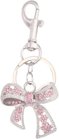 Sparkly Bow Bag Charm Keychain - Rhinestone Bow Key Chain for Women - Cute Purse Handbag Charms Accessories in Kuwait
