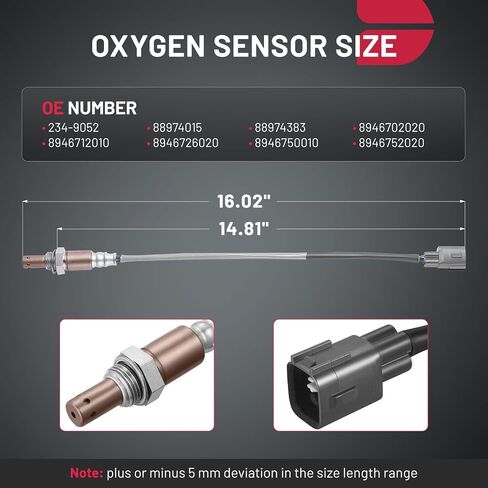BDFHYK Oxygen Sensor Upstream O2, Compatible with Toyota Corolla Matrix Yaris, Compatible with Lexus LS460, 234-9052, 88974015, Replacement 1PCS in Saudi Arabia