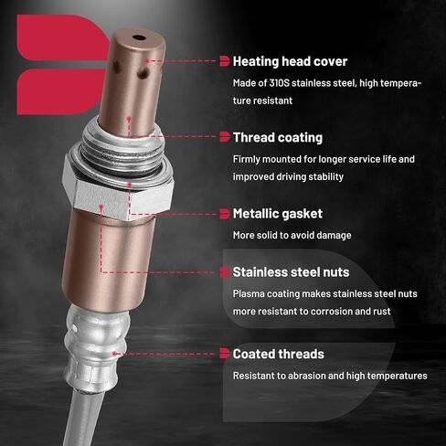 BDFHYK Oxygen Sensor Upstream O2, Compatible with Toyota Corolla Matrix Yaris, Compatible with Lexus LS460, 234-9052, 88974015, Replacement 1PCS in Saudi Arabia
