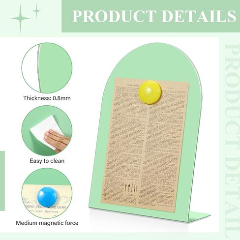 Shimeyao 2 Pcs Pink Magnetic Bulletin Board for Tabletops with 8 Magnets 10x7 Inch Memo Display Easel Stand for Home Office School Kitchen Table Supplies in Kuwait