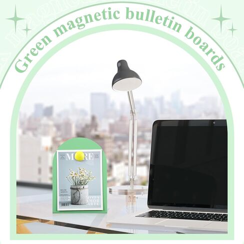Shimeyao 2 Pcs Pink Magnetic Bulletin Board for Tabletops with 8 Magnets 10x7 Inch Memo Display Easel Stand for Home Office School Kitchen Table Supplies in Kuwait