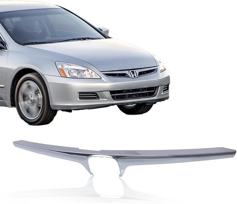 CarPartsDepot Front Grille Grill Insert Gray Silver Compatible With 2006 2007 HONDA Accord HO1200179 71121SDAA10ZA in Saudi Arabia