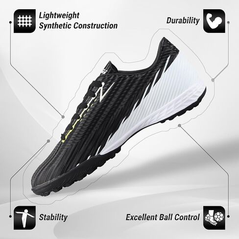 Tesoro Turf Soccer Shoes-Black/White in Saudi Arabia