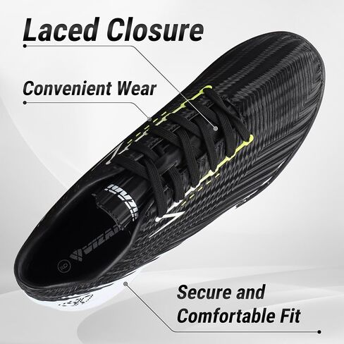 Tesoro Turf Soccer Shoes-Black/White in Saudi Arabia