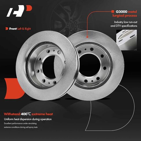 A-Premium 12.79 inch (324.90mm) Front Vented Disc Brake Rotors Compatible with Chevrolet, GMC Models - Silverado 3500 3500 HD, Express 3500 4500, Sierra 3500 3500 Classic 3500 HD, Savana, 2-PC Set in Saudi Arabia