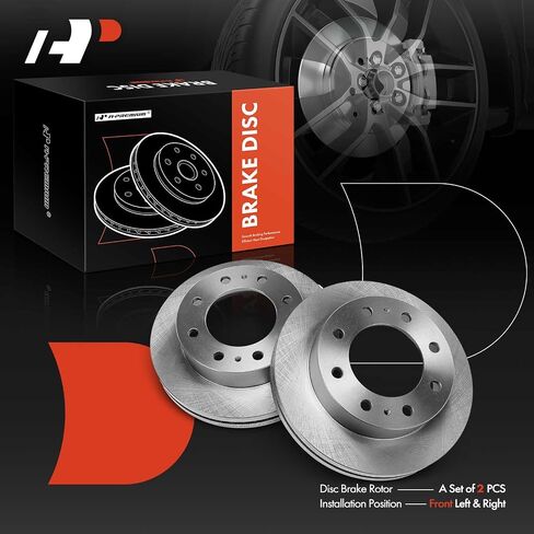 A-Premium 12.79 inch (324.90mm) Front Vented Disc Brake Rotors Compatible with Chevrolet, GMC Models - Silverado 3500 3500 HD, Express 3500 4500, Sierra 3500 3500 Classic 3500 HD, Savana, 2-PC Set in Saudi Arabia