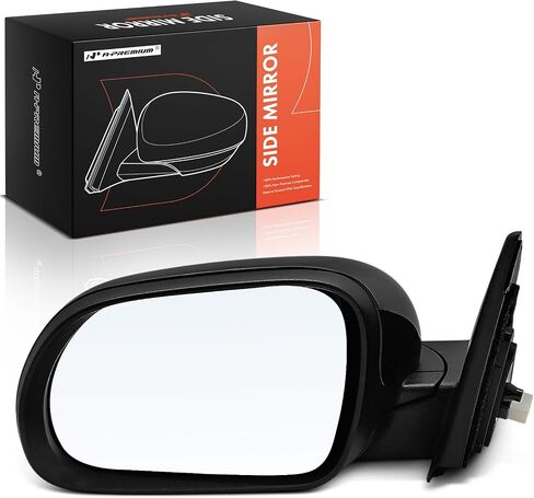 A-Premium Driver Side Power Door Mirror - Compatible with Kia Soul 2020-2023 - Non-Heated Manual Folding Black Outside Rear View Mirror in Saudi Arabia