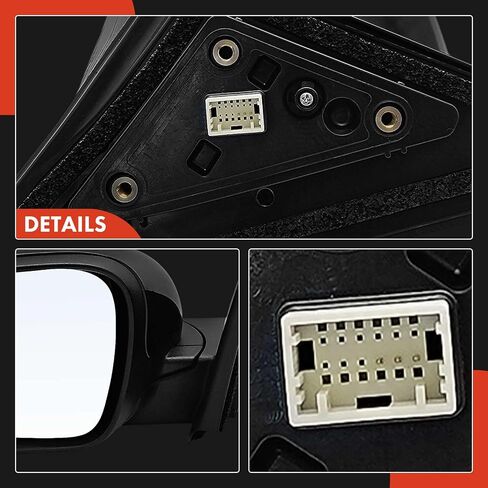 A-Premium Driver Side Power Door Mirror - Compatible with Kia Soul 2020-2023 - Non-Heated Manual Folding Black Outside Rear View Mirror in Saudi Arabia