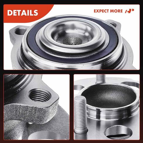 A-Premium Rear Wheel Bearing and Hub Assembly with 5-Lug Compatible with Honda CR-V 2007-2011, Accord Crosstour 2010-2011, Crosstour 2012-2015, FWD Only in Saudi Arabia