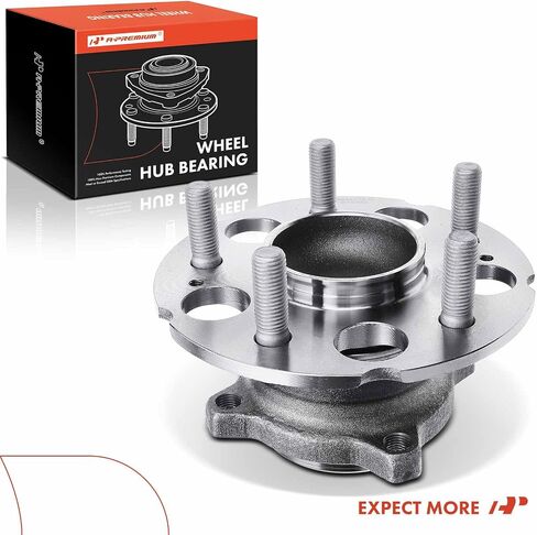A-Premium Rear Wheel Bearing and Hub Assembly with 5-Lug Compatible with Honda CR-V 2007-2011, Accord Crosstour 2010-2011, Crosstour 2012-2015, FWD Only in Saudi Arabia