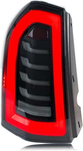 براعة الوقت LED أضواء خلفية لكرايسلر 300 300C 2011-2014 بدء الرسوم المتحركة متتابعة بدوره إشارة المصابيح الخلفية السوداء ملحقات الجمعية in Kuwait