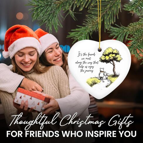 Christmas Friendship Gifts for Women Friends - Christmas Ornaments 2025 - BFF Bestie Birthday Gifts for Women Friendship, Friend Gift for Friends Female, Friend Ornament for Xmas Decorations in Saudi Arabia