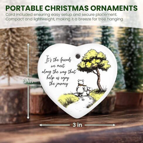 Christmas Friendship Gifts for Women Friends - Christmas Ornaments 2025 - BFF Bestie Birthday Gifts for Women Friendship, Friend Gift for Friends Female, Friend Ornament for Xmas Decorations in Saudi Arabia