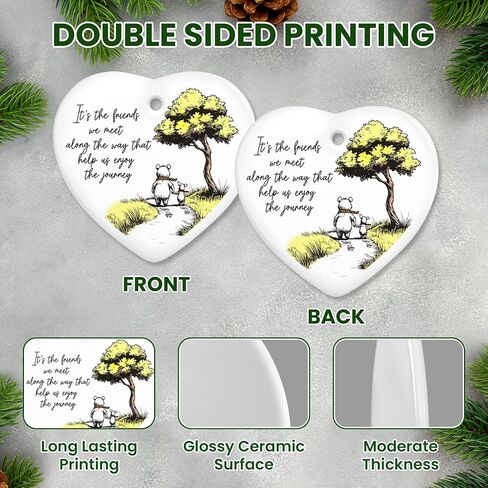 Christmas Friendship Gifts for Women Friends - Christmas Ornaments 2025 - BFF Bestie Birthday Gifts for Women Friendship, Friend Gift for Friends Female, Friend Ornament for Xmas Decorations in Saudi Arabia