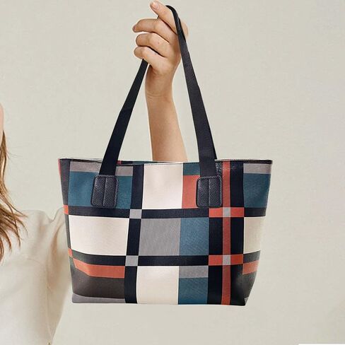 Women's Large-Capacity Handbags Stylish Tote Contrasting Shoulder Suitable for travel and work in Saudi Arabia