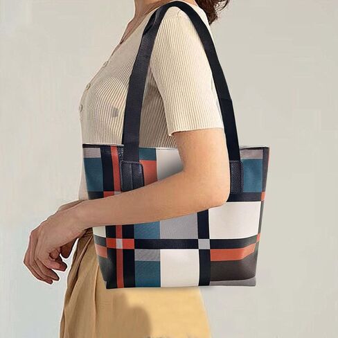 Women's Large-Capacity Handbags Stylish Tote Contrasting Shoulder Suitable for travel and work in Saudi Arabia