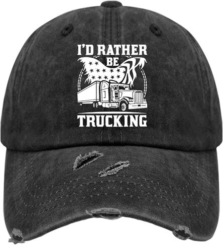 I'd Rather Be Trucking Sun hat Cool Cap for Her in Saudi Arabia