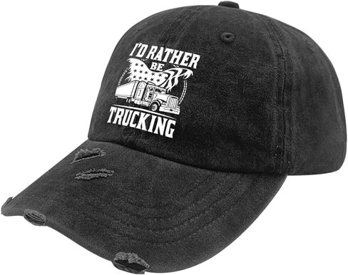 I'd Rather Be Trucking Sun hat Cool Cap for Her in Saudi Arabia