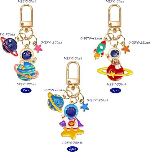 6PCS Astronaut Space Keychains in Saudi Arabia
