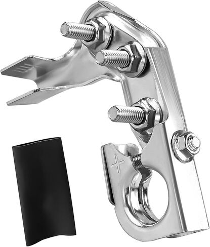 Positive and Negative Battery Terminal with 3 Auxiliary Post Fit for Ford Super Duty F-250 F-350 F-450 Silverado 1500 2500 3500 Pick Up Trucks Replace 926-603 BT4Z-14450-SD BT4Z-14450-BA in Saudi Arabia