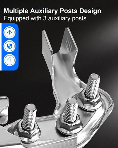 Positive and Negative Battery Terminal with 3 Auxiliary Post Fit for Ford Super Duty F-250 F-350 F-450 Silverado 1500 2500 3500 Pick Up Trucks Replace 926-603 BT4Z-14450-SD BT4Z-14450-BA in Saudi Arabia