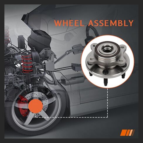 DRIVESTAR 513223 Front Wheel Hub & Bearing Assembly for Ford 500/Freestyle/Mercury Montego 2005 06 07, 08-09 for Ford Taurus/Taurus X/Mercury Sable(5 Lugs w/ABS)(Pair) in Saudi Arabia